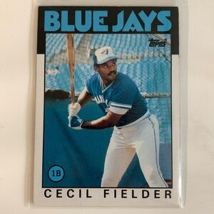 1986 Cecil Fielder Topps Trading Card